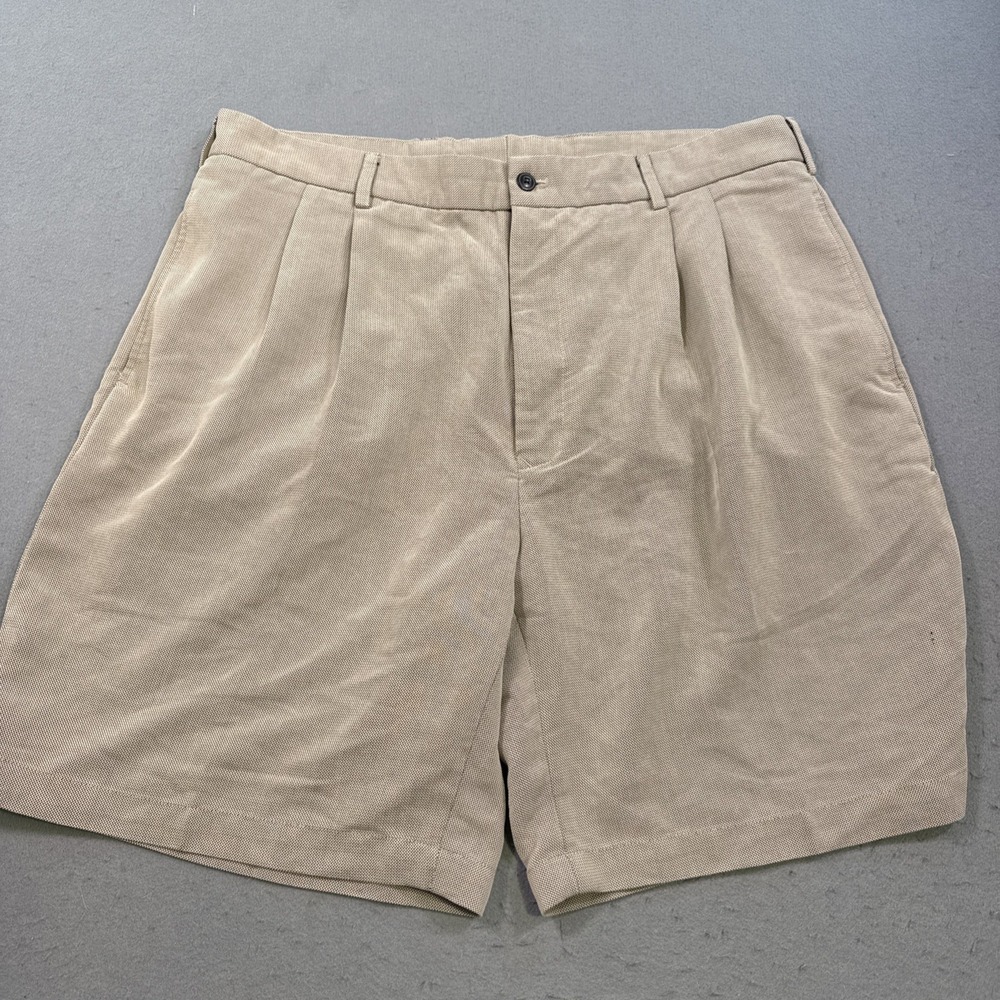 Bolle Golf SHORTS Mens Size 38 GRAY HERRINGBONE TEXTURE